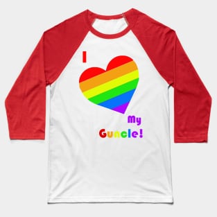 I HEART My Guncle Baseball T-Shirt